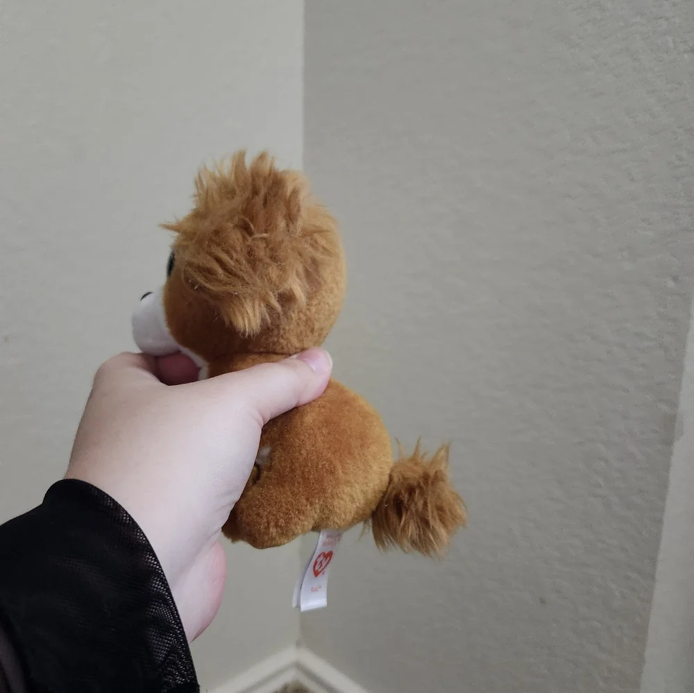 Ty Brown and White Plush Dog Toy‎ with Floppy Ears